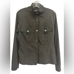 Anatomie Lightweight Olive Green Utility Jacket Size Medium